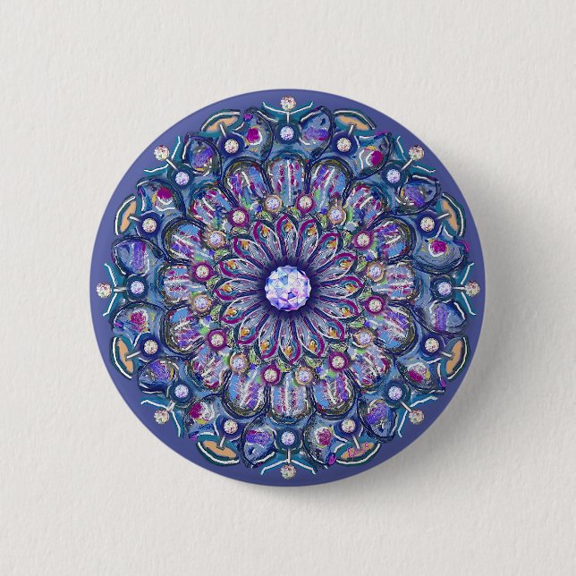 Blaurosass Button (Vorderseite)