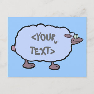 Blauschaf, <YOUR TEXT> Postkarte