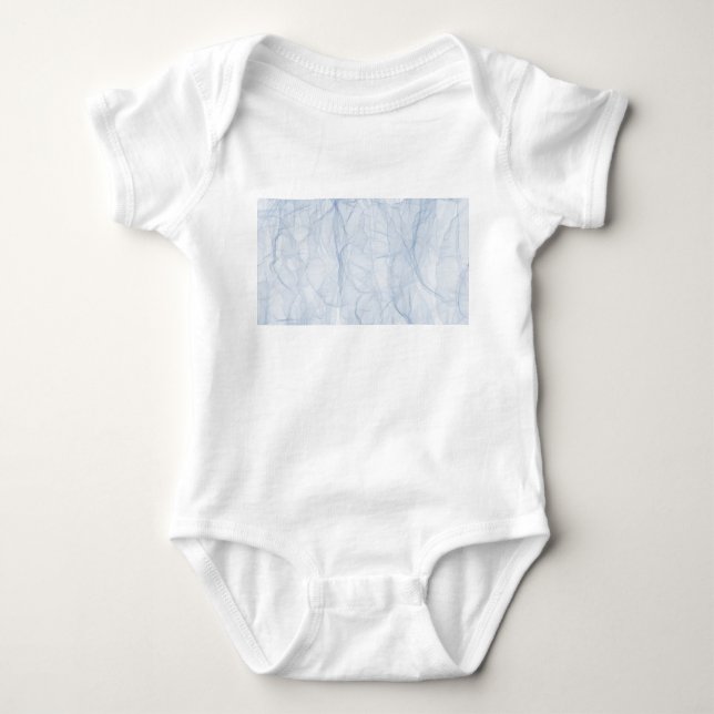 Blauschattenmuster Baby Strampler (Vorderseite)