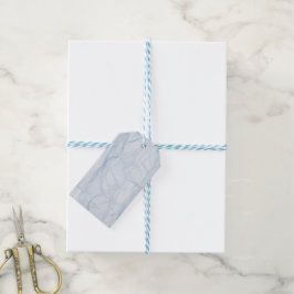 Blauschattenmuster Geschenkanhänger