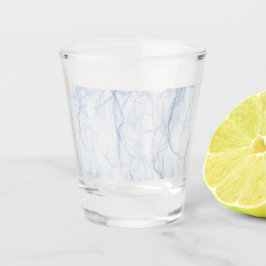 Blauschattenmuster Schnapsglas