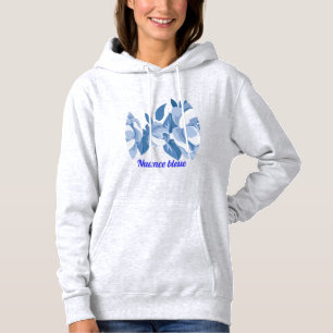 Blauschattierung Hoodie