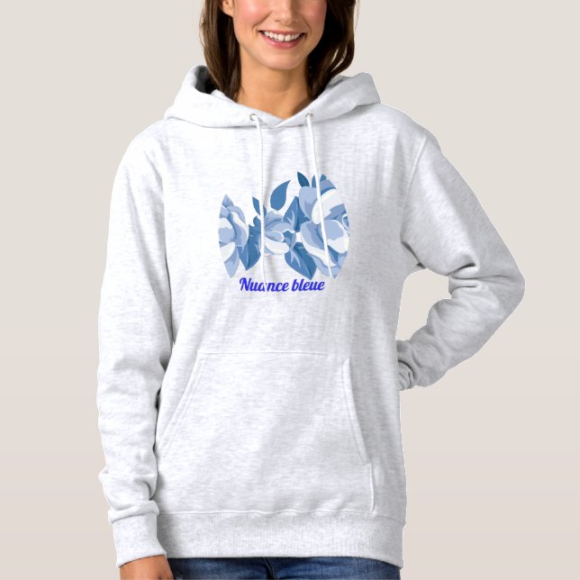 Blauschattierung Hoodie (Vorderseite)