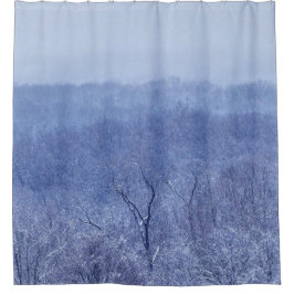 Blauschattierungen Duschvorhang