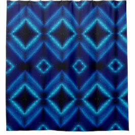 Blauschattierungen Duschvorhang
