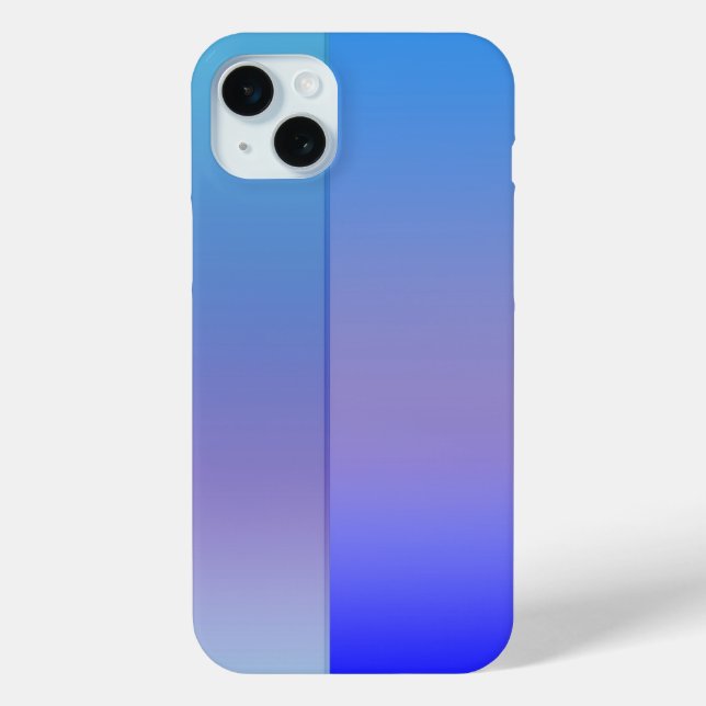 Blauschattierungen iPhone 15 Mini Hülle (Rückseite)