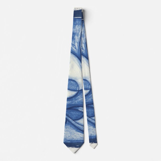 Blauschattierungen Krawatte (Vorderseite)