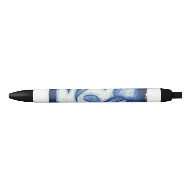 Blauschattierungen Kugelschreiber (Vorderseite)