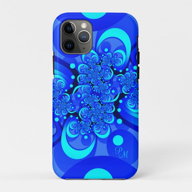 Blauschattierungen, Kunstinitiativen des modernen  Case-Mate iPhone Hülle (Rückseite)