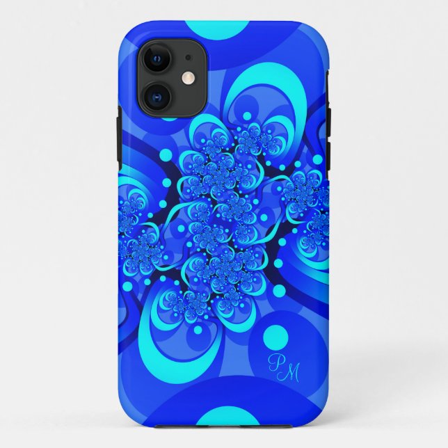 Blauschattierungen, Kunstinitiativen des modernen  Case-Mate iPhone Hülle (Rückseite)