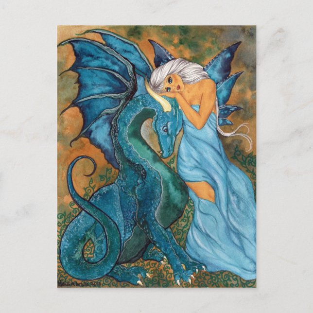 Blauschattierungen Postkarte (Vorderseite)