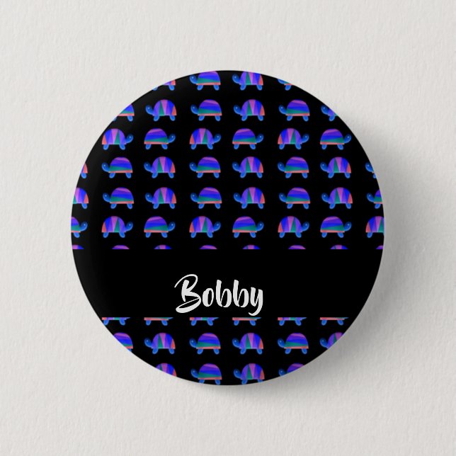 Blauschildkröten Button (Vorderseite)