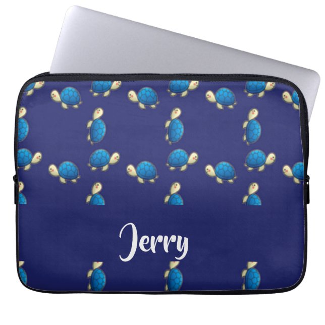 Blauschildkröten Laptopschutzhülle (Vorderseite)