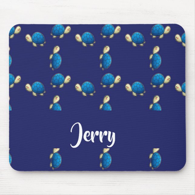 Blauschildkröten Mousepad (Vorne)