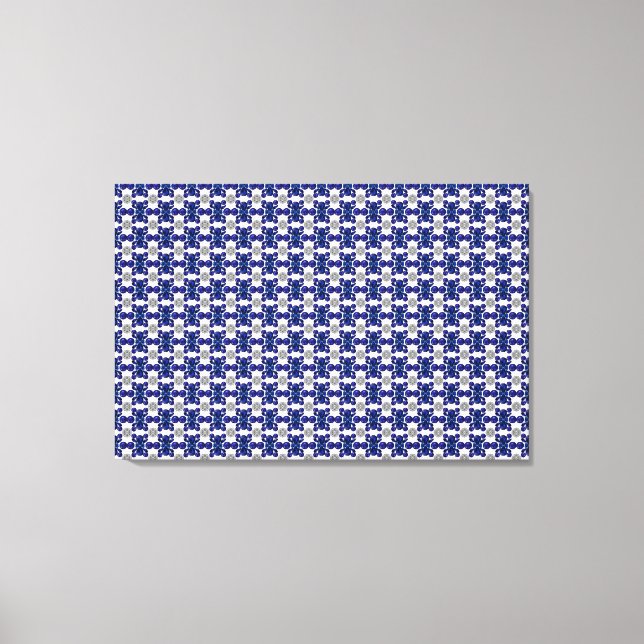 Blauschildkrötenmuster Leinwanddruck (Vorderseite)
