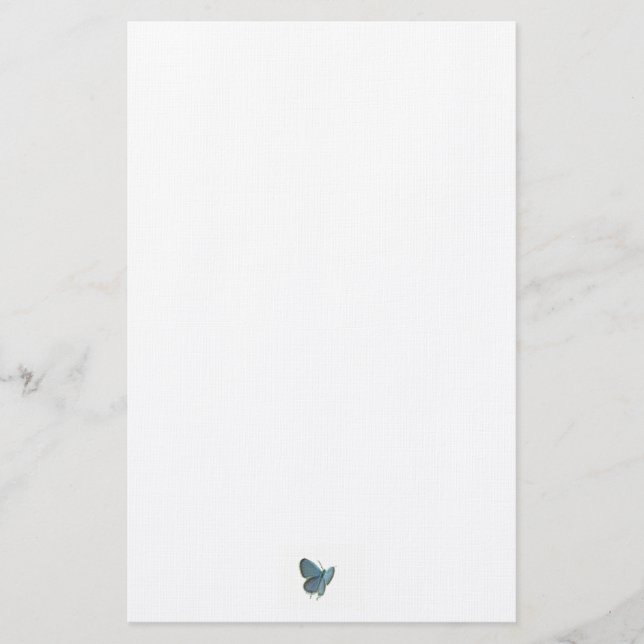 Blauschmetterling Briefpapier (Vorderseite)