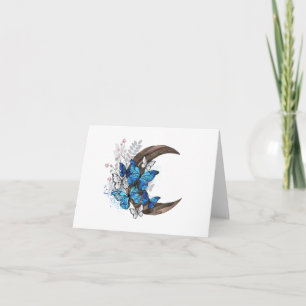 Blauschmetterlinge auf Holzhalbzeugen