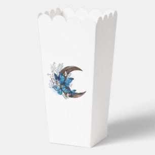 Blauschmetterlinge auf Holzhalbzeugen Geschenkschachtel
