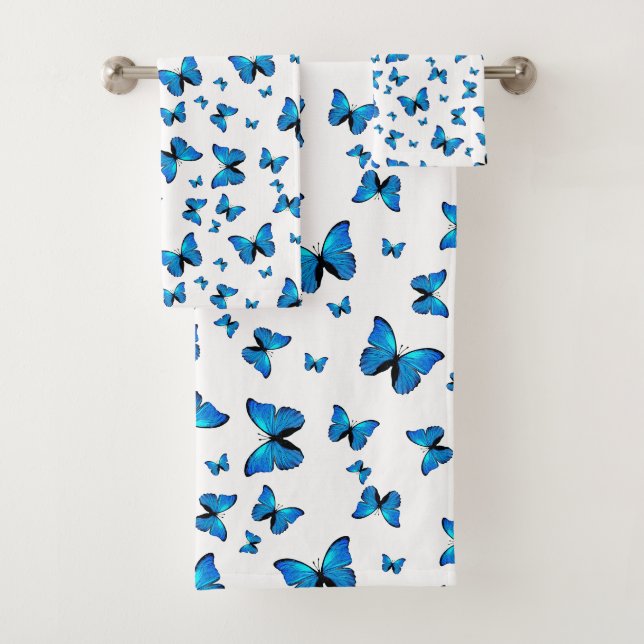 Blauschmetterlinge Badhandtuch Set (Insitu)