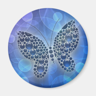 Blauschmetterlinge Magnet