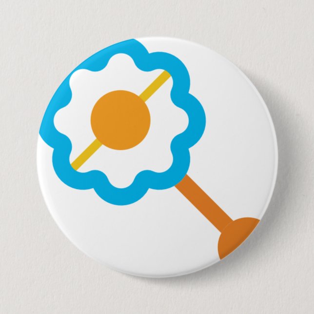 Blauschnäpper Button (Vorderseite)