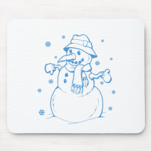 Blauschneefahrer Mousepad