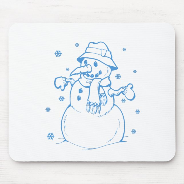 Blauschneefahrer Mousepad (Vorne)