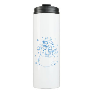 Blauschneefahrer Thermosbecher