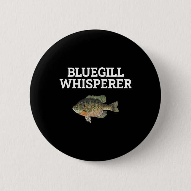 Blauschuppen-Flüsterer Fischiger Angelfan Angler R Button (Vorderseite)