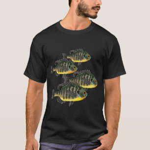 Blauschuppiger Sonnenbarsch Schwarm T-Shirt