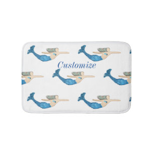 Blauschwanze Meerschweinchen Schwimmen Thunder_Cov Badematte