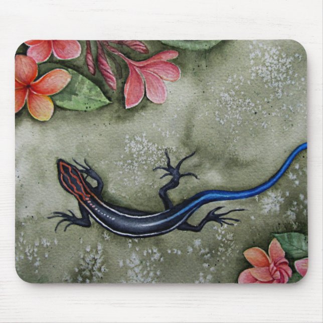 Blauschwanzskink Mousepad (Vorne)