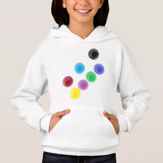 Blauschwarz Hoodie (Vorderseite)