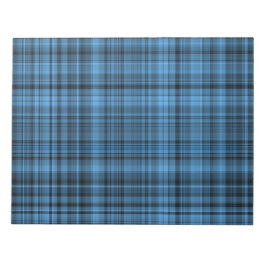 Blauschwarzes Karomuster Notizblock