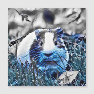 Blauschwein/Guinea Magnetkarte