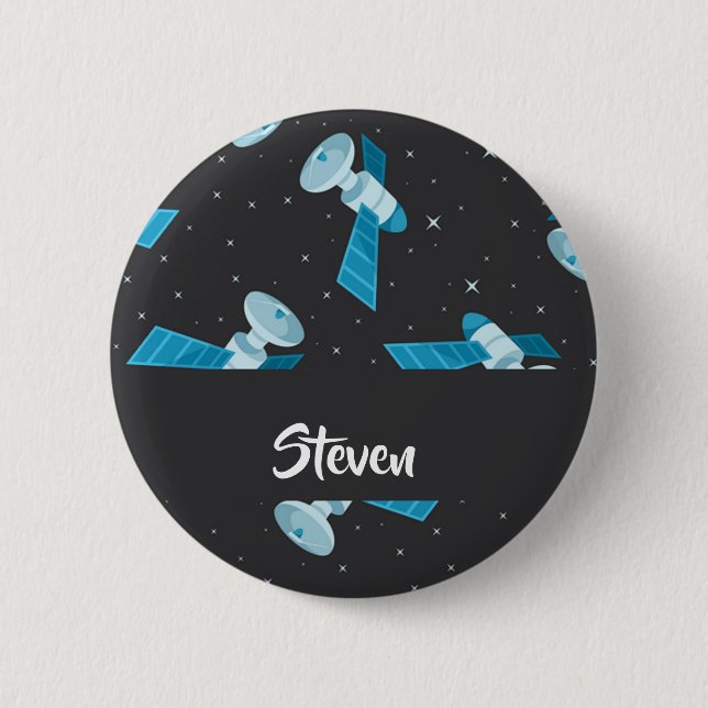 Blauspace Pattern Button (Vorderseite)