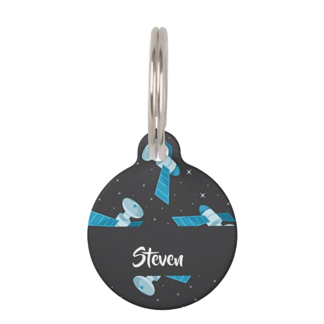 Blauspace Pattern Haustiermarke (Vorderseite)