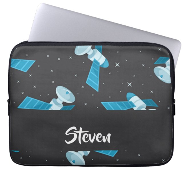 Blauspace Pattern Laptopschutzhülle (Vorderseite)