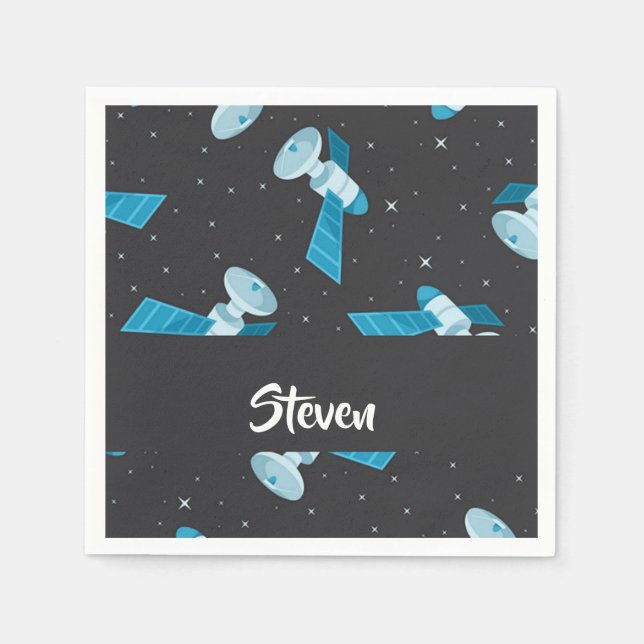 Blauspace Pattern Serviette (Vorderseite)