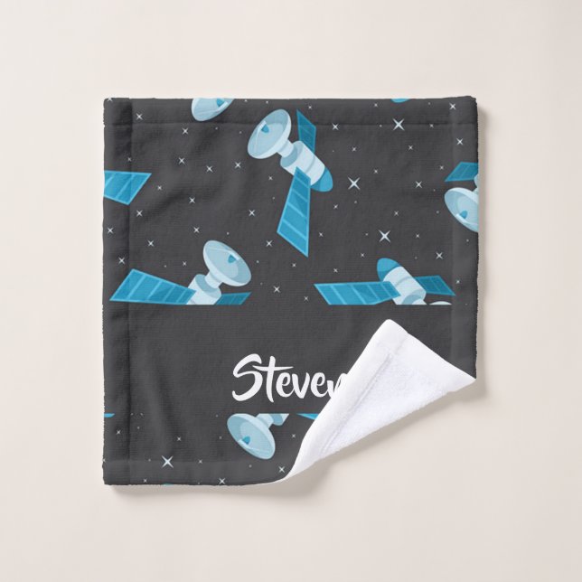 Blauspace Pattern Waschlappen (Waschlappen)