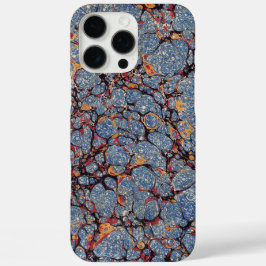 Blausteine-Marmorpapier iPhone 16 Pro Max Hülle
