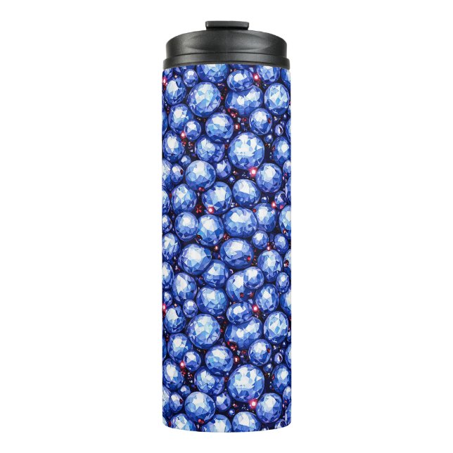 Blausteine-Muster Thermosbecher (Vorderseite)
