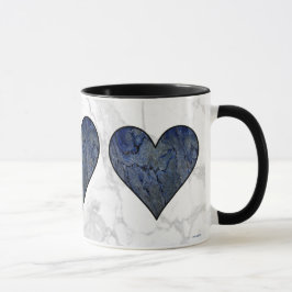 Blausteinmarbelmuster Tasse