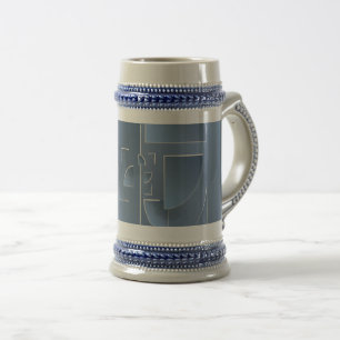 Blausteinziegel Bierglas