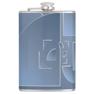 Blausteinziegel Flachmann