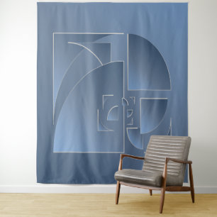 Blausteinziegel Wandteppich