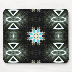 Blausterngeometrie Mousepad