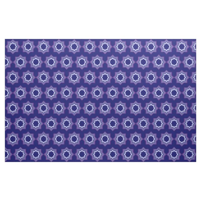 Blausternmuster Stoff (Yard (91,4 cm))