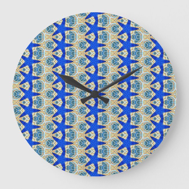 Blausternuhr Große Wanduhr (Vorderseite)
