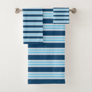 Blaustreifen Badhandtuch Set